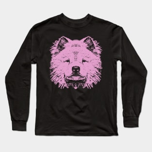 Pink Chow Chow Long Sleeve T-Shirt